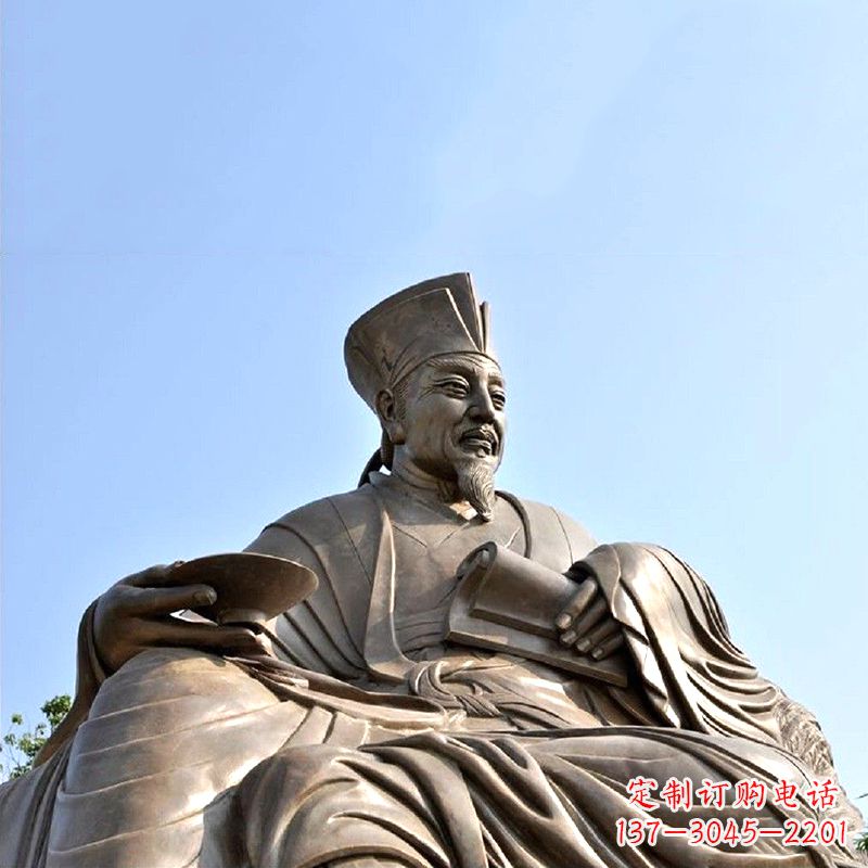 烟台历史名人北宋文坛领袖欧阳修铸铜雕塑