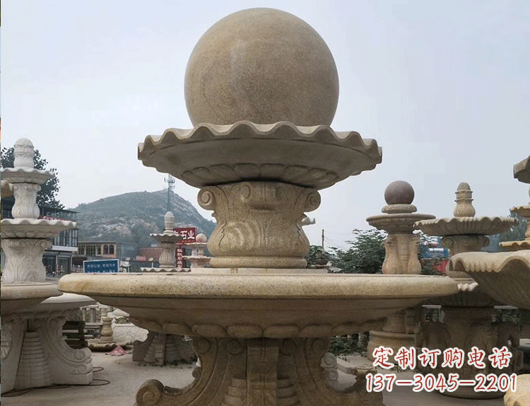 烟台石雕汉白玉喷泉