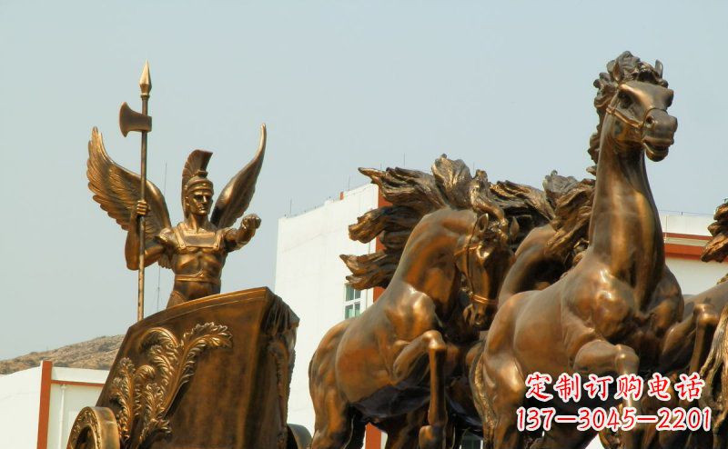 烟台阿波罗战车广场景观铜雕