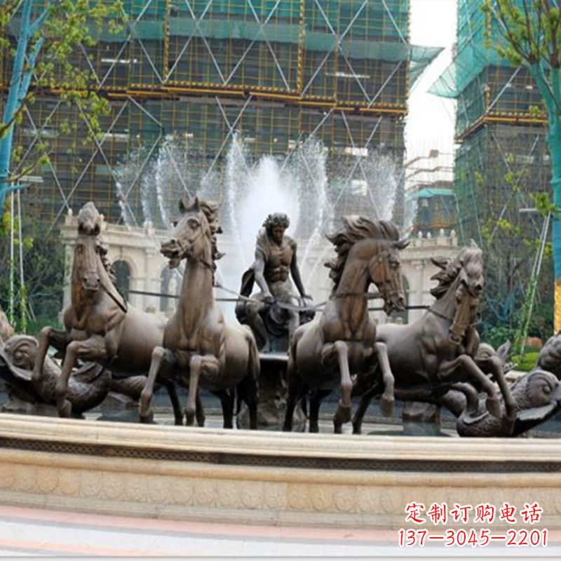 烟台阿波罗战车水景喷泉装饰景观雕塑