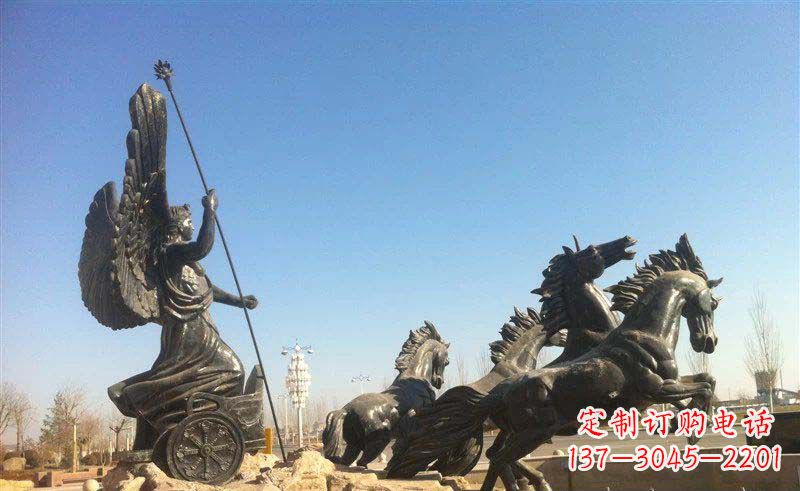 烟台阿波罗战车小区景观铜雕 (2)
