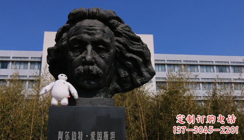 烟台爱因斯坦头像铜雕222