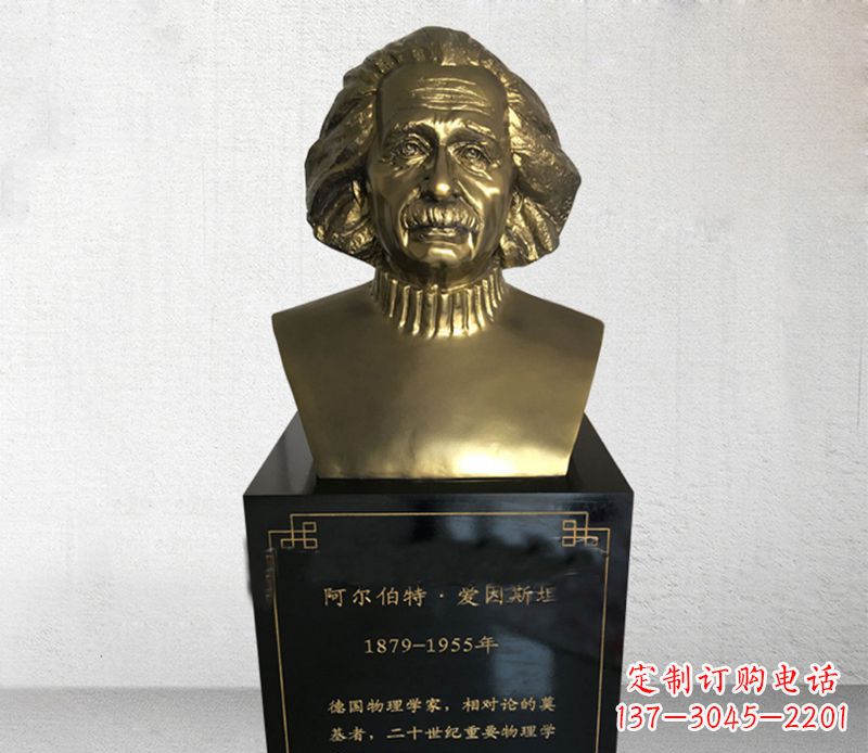 烟台爱因斯坦胸像铜雕