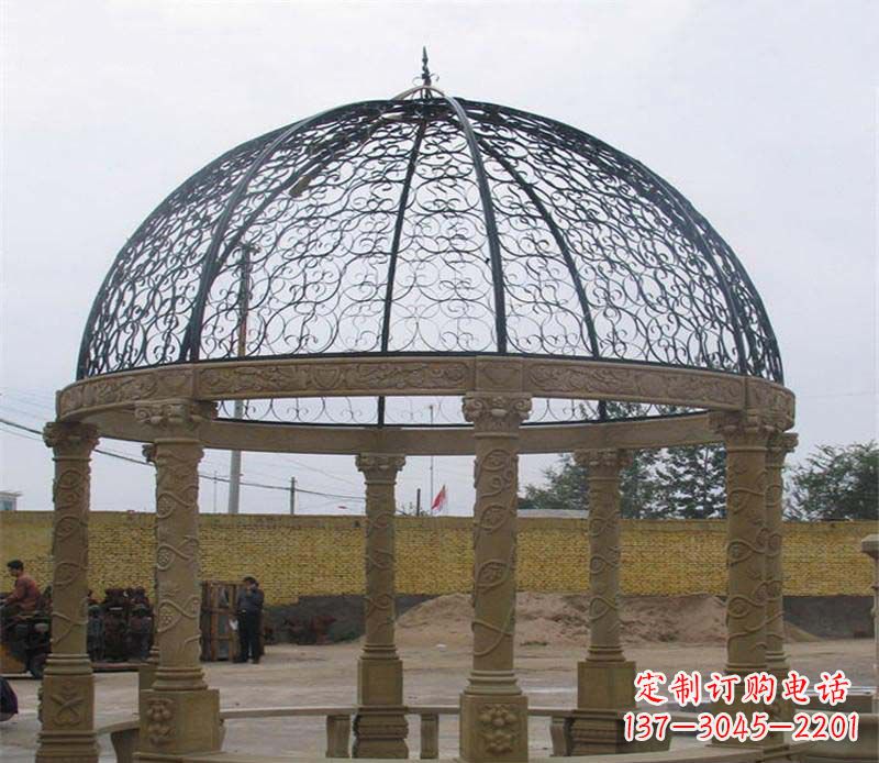 烟台八角凉亭大理石雕塑