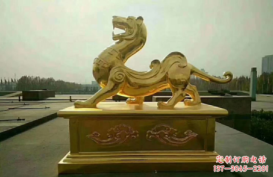 烟台白虎铜雕