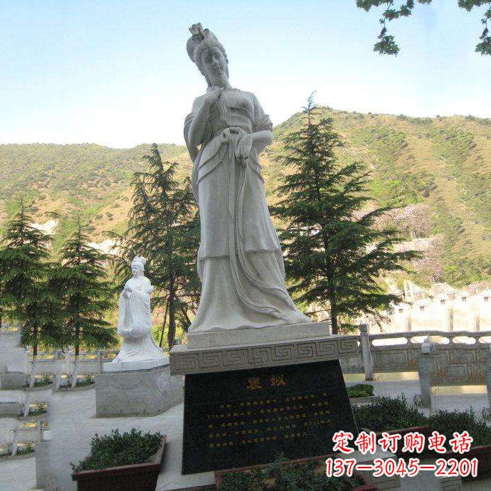 烟台褒姒雕像-中国古代知名美女“烽火戏诸侯”相关人物雕塑