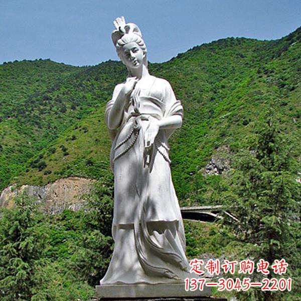 烟台褒姒汉白玉石雕像-中国古代(西周时期)美女雕塑
