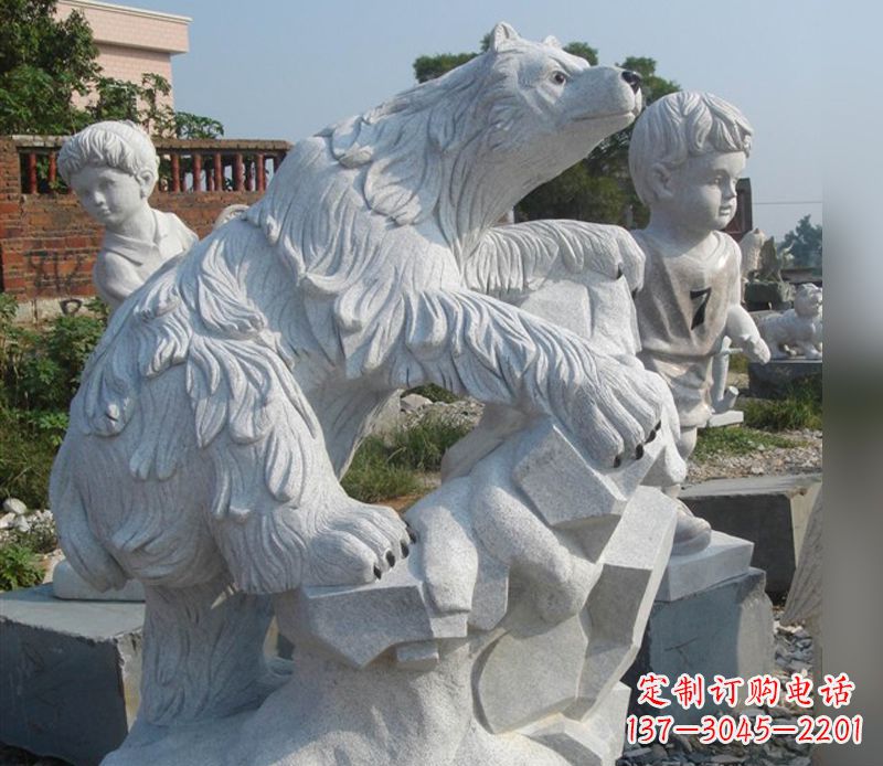 烟台北极熊石雕