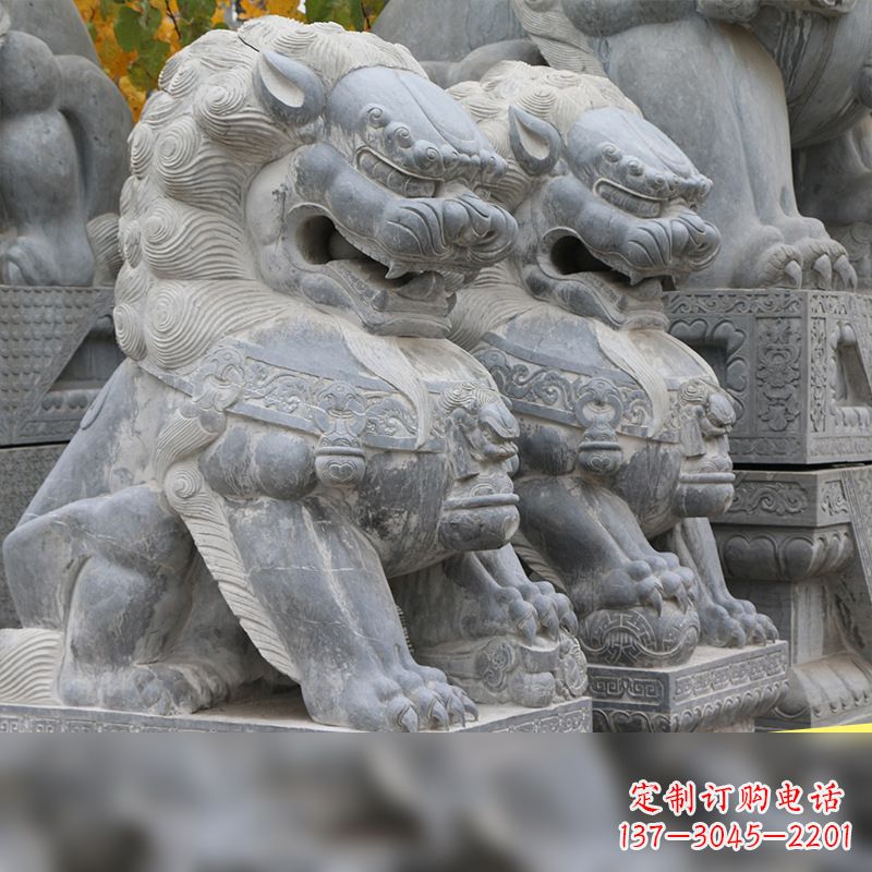 烟台北京故宫的石狮子