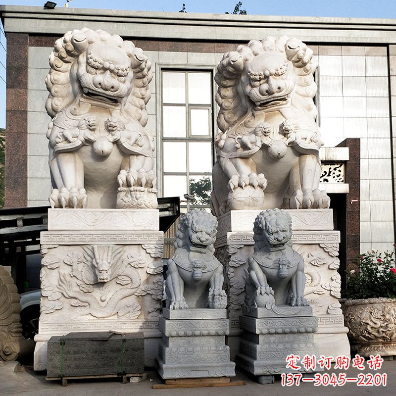 烟台石狮子雕塑——守护家园的看门神