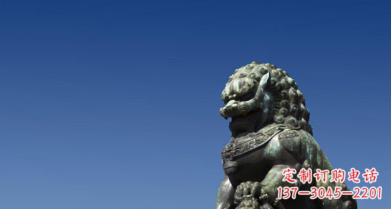 烟台北京青铜狮子雕塑 (2)