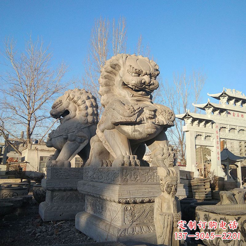 烟台新室内装饰狮子雕塑