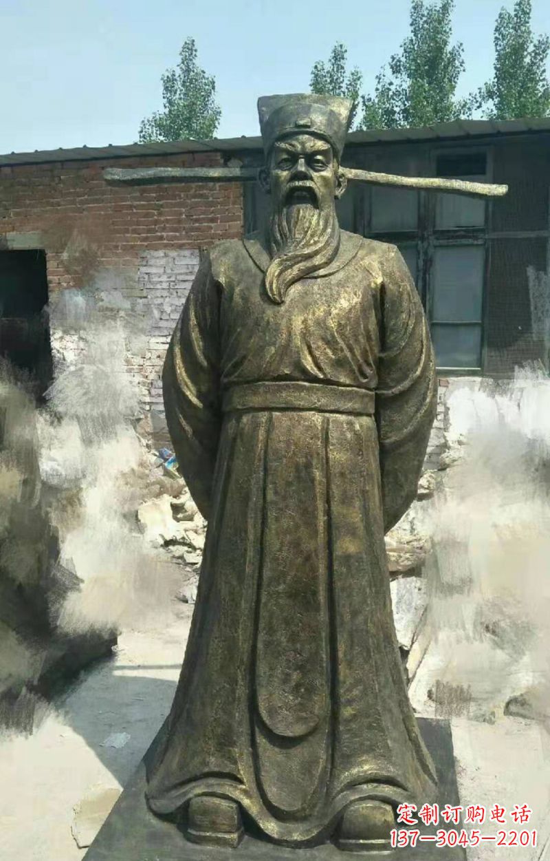 烟台包拯铜雕传承北宋历史精髓
