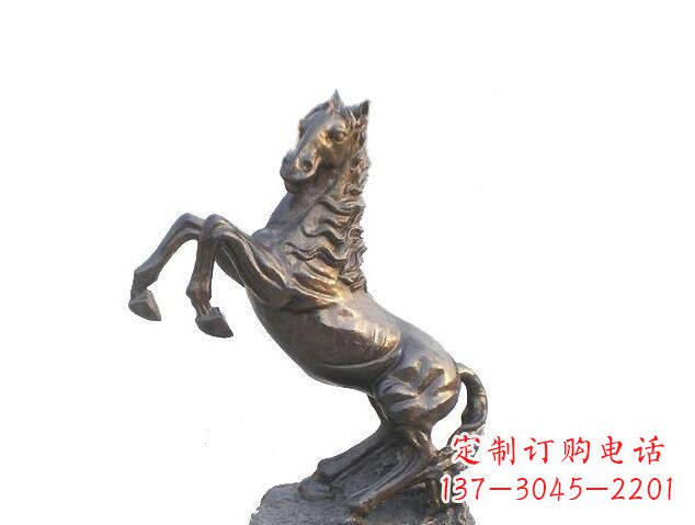 烟台精美的奔腾马铜镀铜动物雕塑