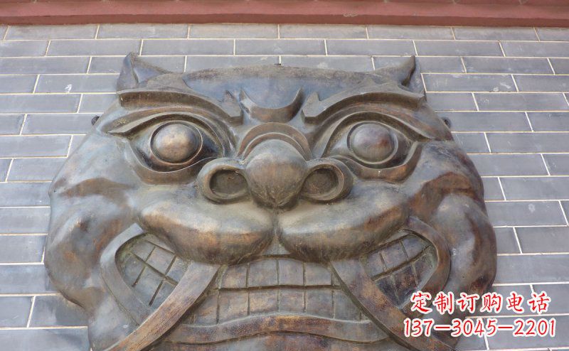 烟台狴犴古代神兽铜浮雕