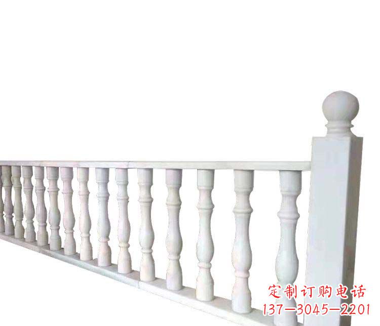 烟台别墅汉白玉栏杆景观石雕