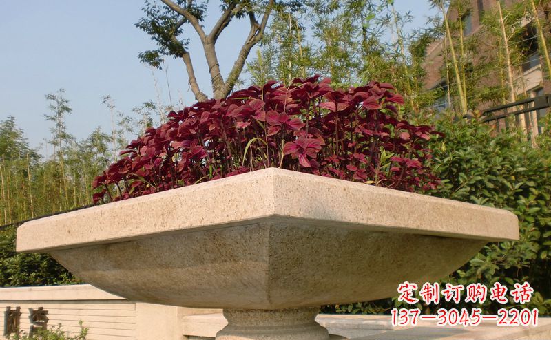 烟台精美大理石花盆