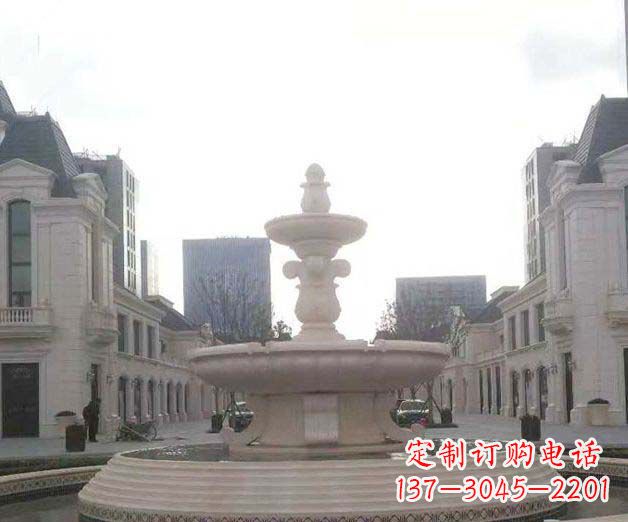 烟台别墅景观大理石喷泉石雕
