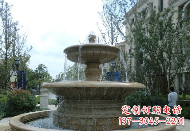 烟台别墅景观大型喷泉石雕 (3)