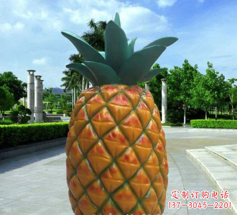 烟台玻璃钢菠萝灯
