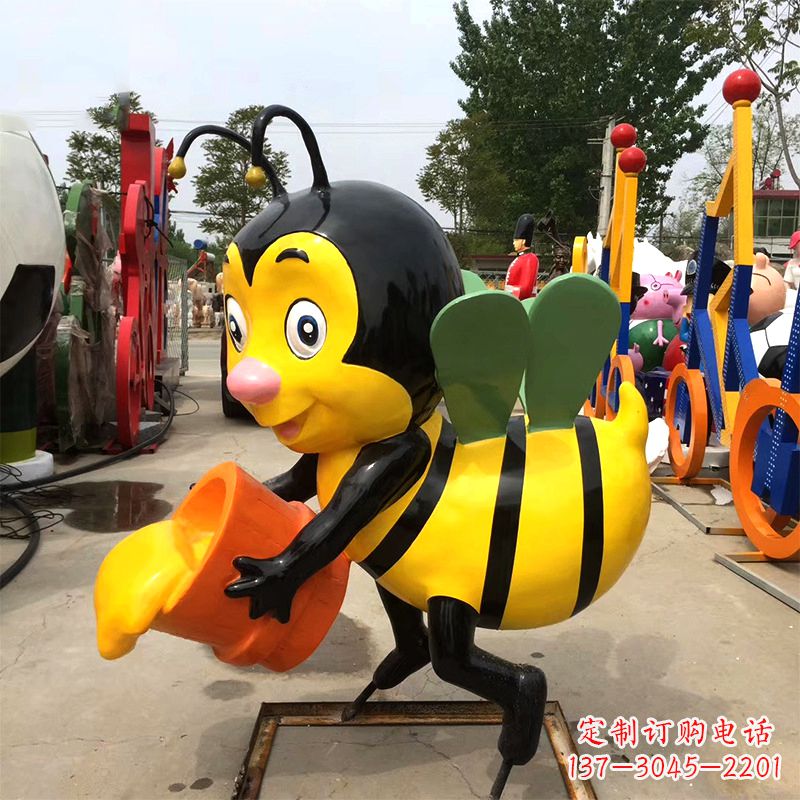 烟台玻璃钢蜜蜂雕塑