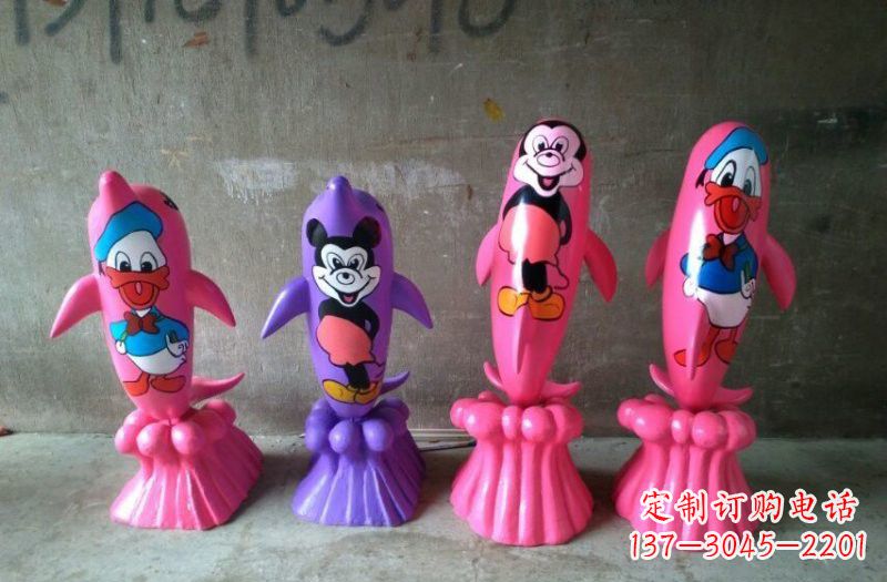 烟台玻璃钢海豚雕塑把海洋之美带到你家
