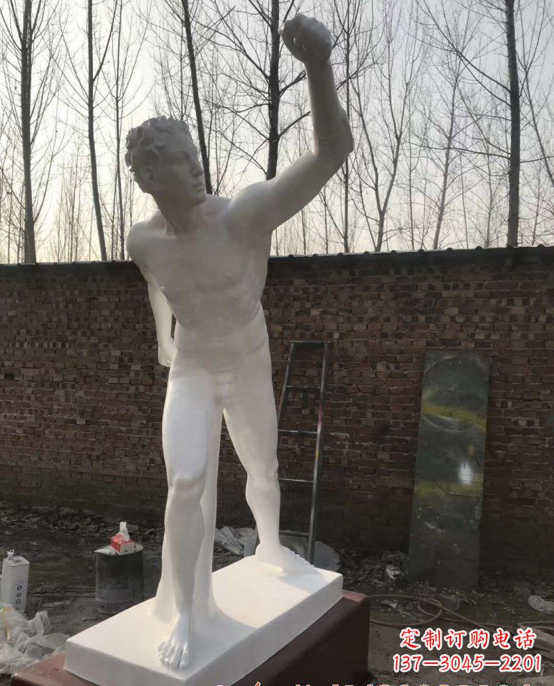 烟台玻璃钢大卫人物雕塑