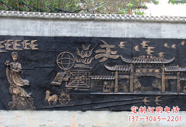 烟台玻璃钢仿铜牡丹雕塑