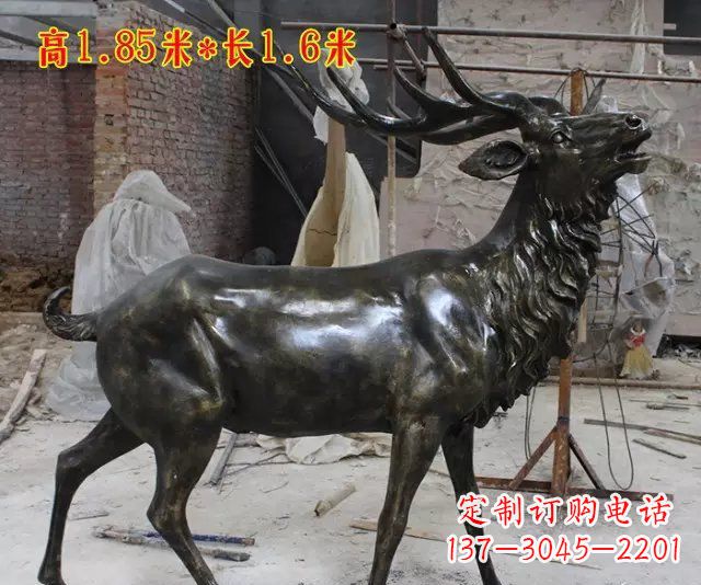 烟台玻璃钢仿铜动物雕塑精美绝伦