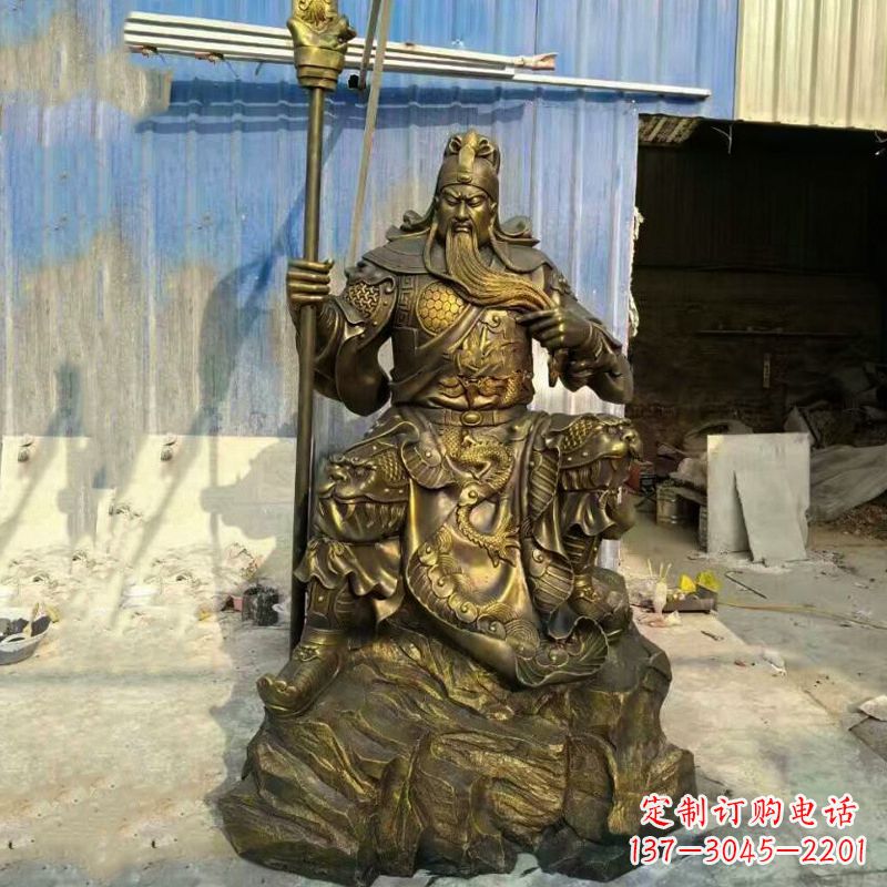 烟台玻璃钢制作的关羽雕塑
