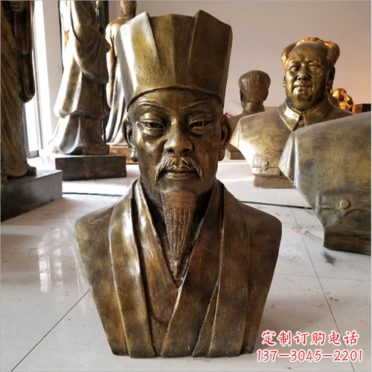 烟台玻璃钢苏轼头像雕塑
