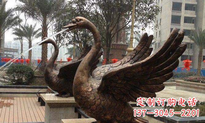 烟台天鹅雕塑美丽的视觉盛宴