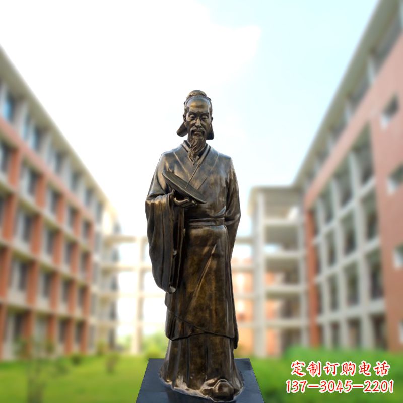 烟台祖冲之雕像——传承校园历史的象征