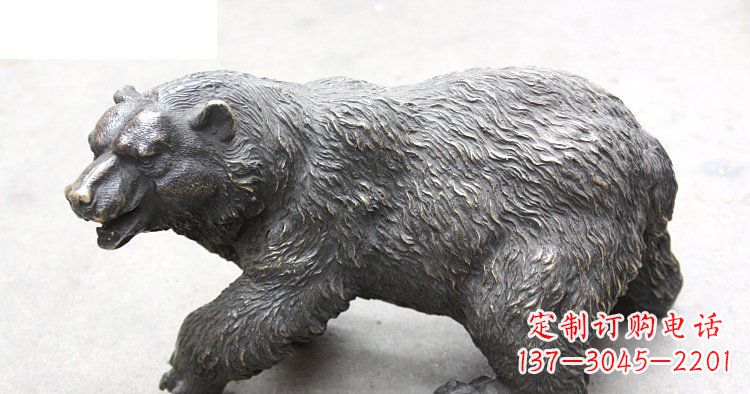 烟台以玻璃钢制作的北极熊雕塑