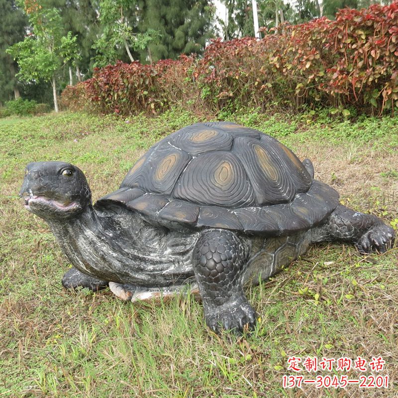 烟台玻璃钢乌龟雕塑传承古老文化