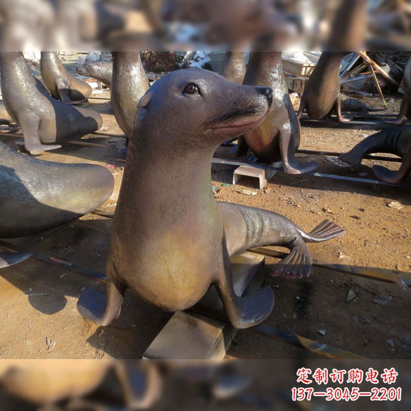 烟台玻璃钢海豹雕塑——精美的艺术品