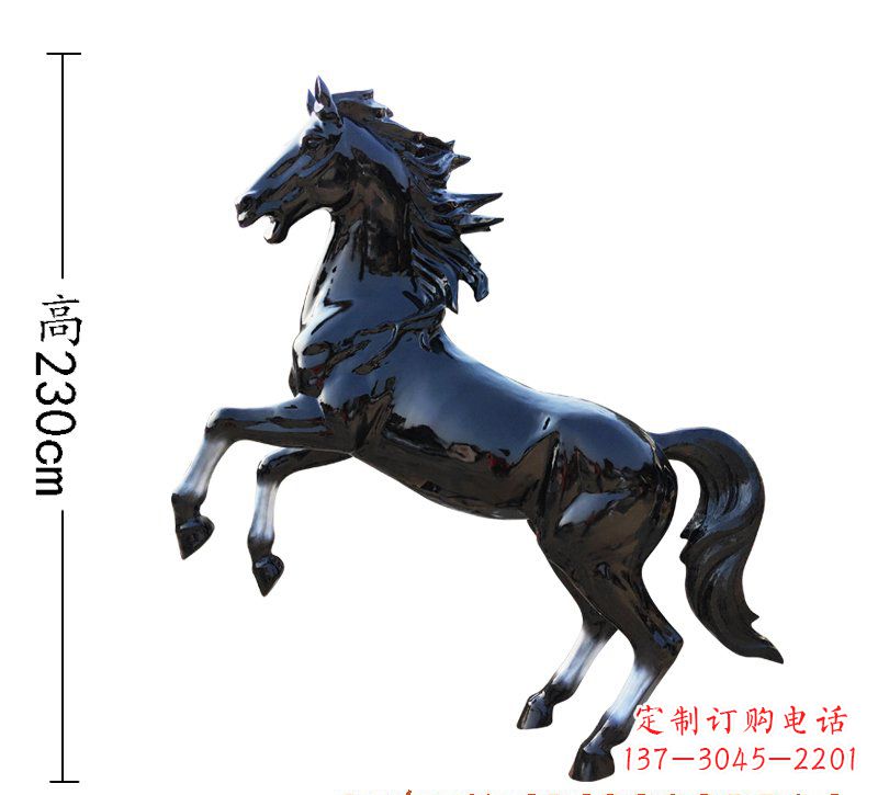 烟台玻璃钢马雕塑精美外形、经久耐用