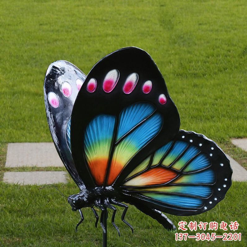 烟台玻璃钢制作的蝴蝶雕塑