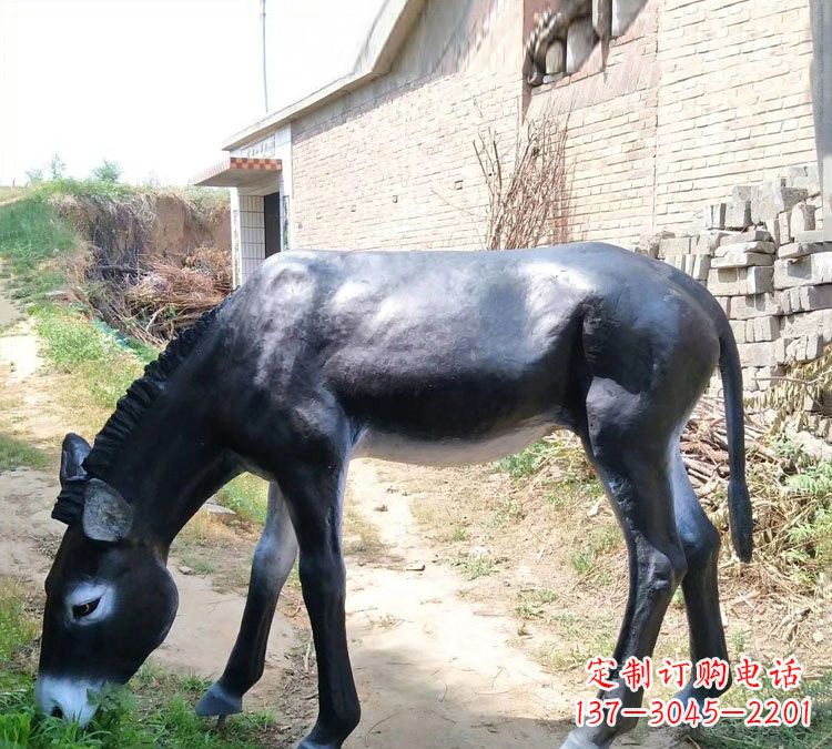 烟台玻璃钢雕刻毛驴,传承传统文化