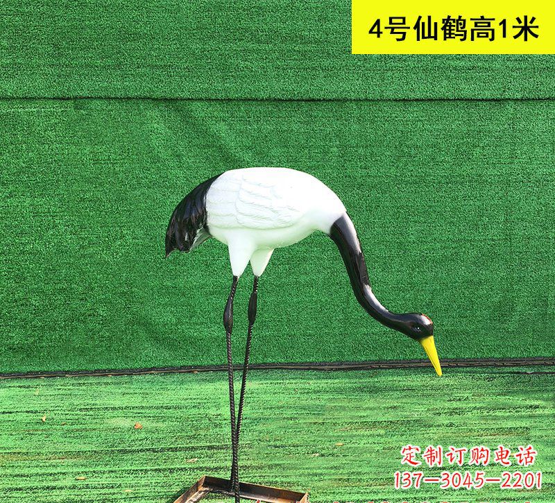 烟台仙鹤玻璃钢雕塑