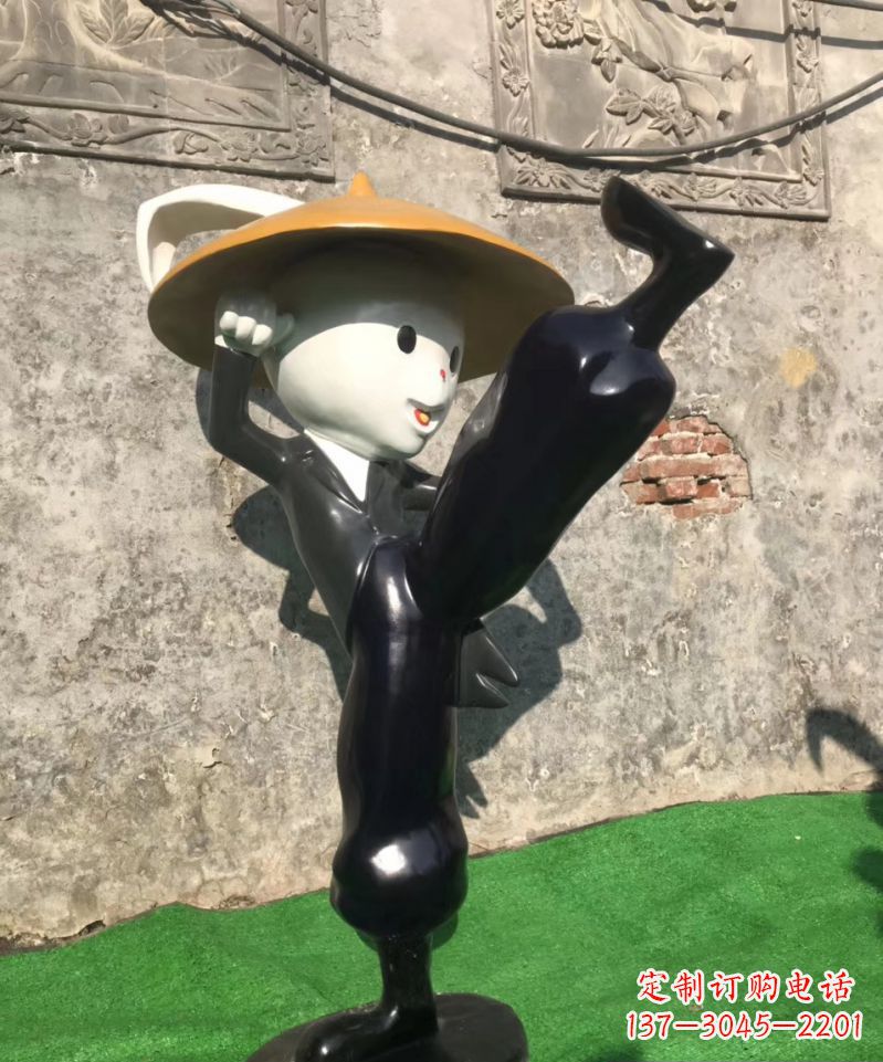 烟台玻璃钢兔子雕塑精美绝伦