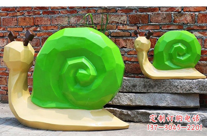 烟台玻璃钢蜗牛雕塑——浪漫又充满灵感