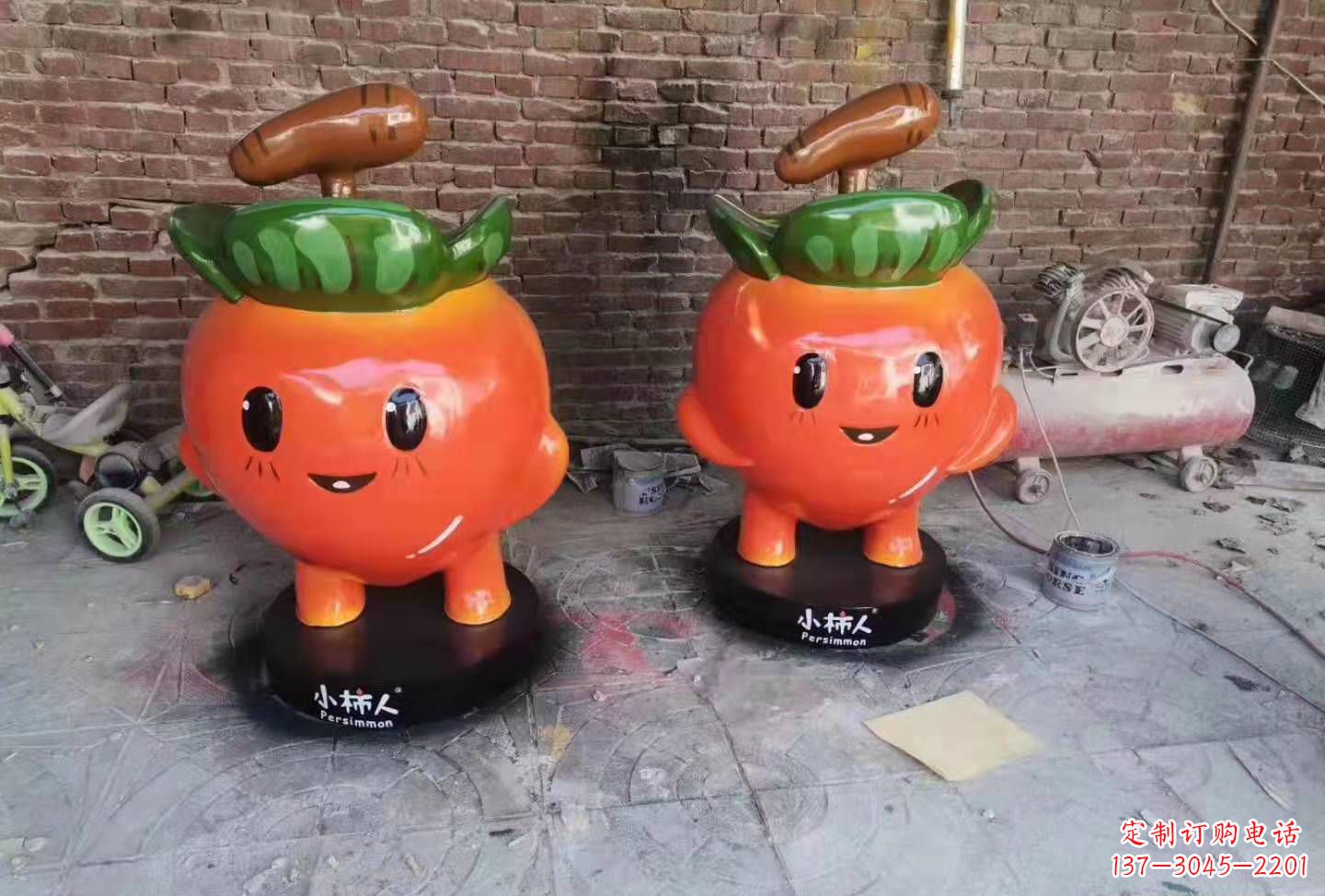 烟台精致玻璃钢卡通蔬菜雕塑