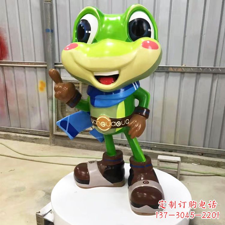 烟台玻璃钢青蛙雕塑——为商场儿童游乐场增添点缀