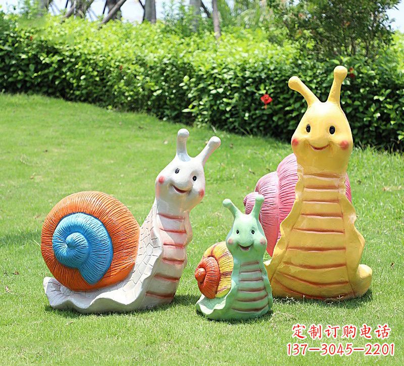 烟台玻璃钢蜗牛雕塑精美艺术品