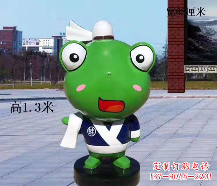 烟台玻璃钢卡通小青蛙——景观雕塑的新灵感