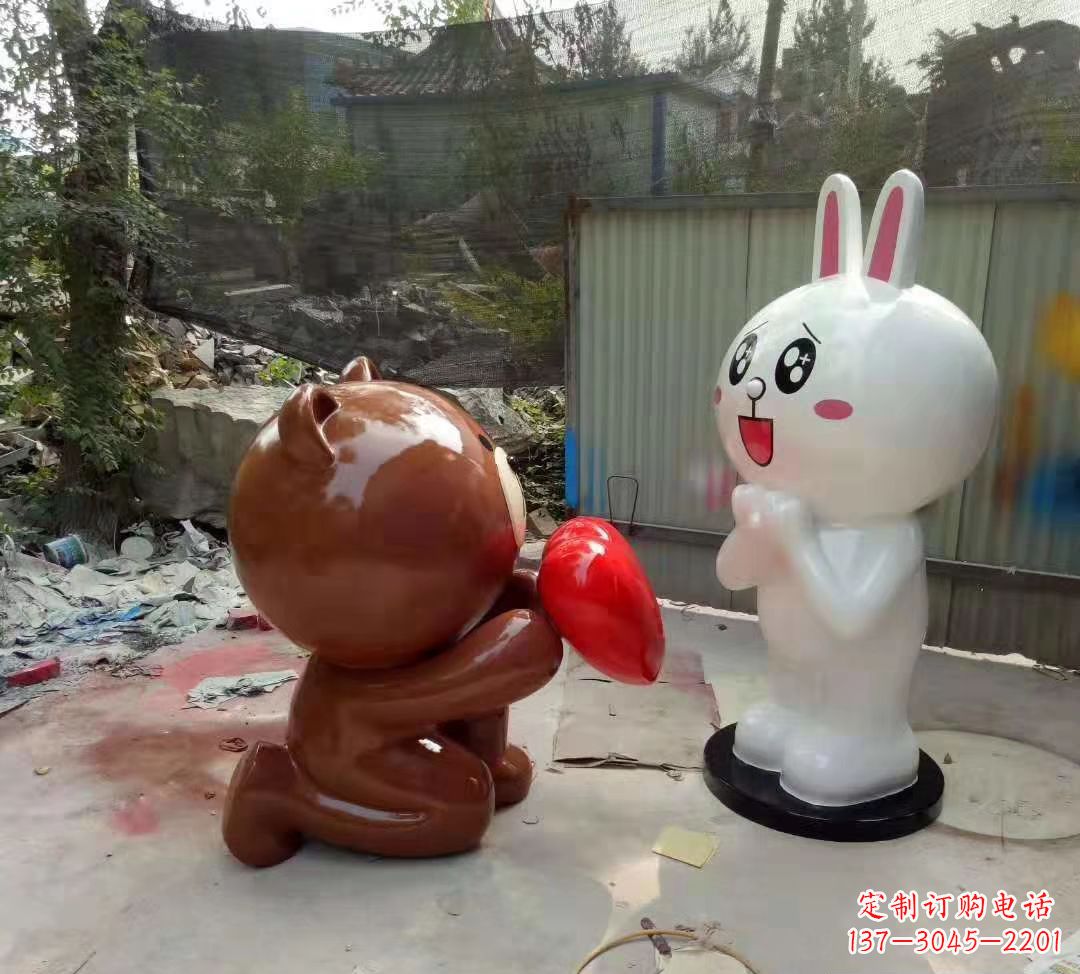 烟台玻璃钢卡通熊猫雕塑精美的动物雕塑