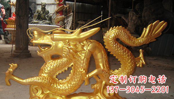 烟台玻璃钢龙仿铜动物雕塑艺术与美的完美结合