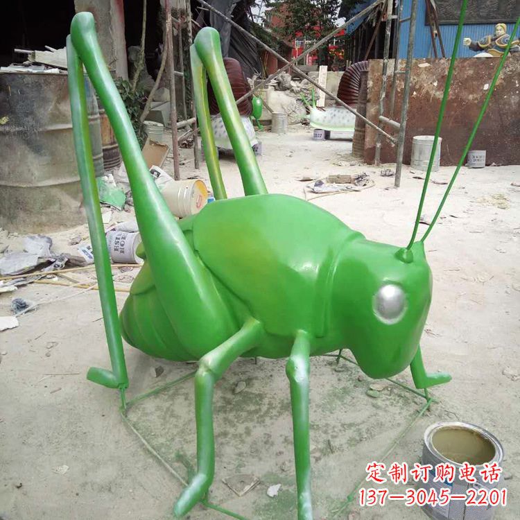 烟台玻璃钢蝗虫雕塑精美的艺术造型