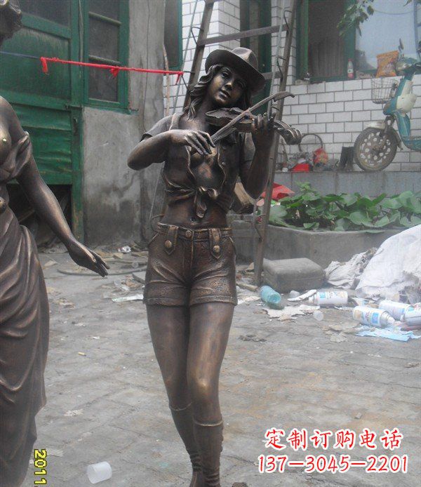 烟台美丽的玻璃钢女性雕塑